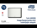 Termékbemutató videó - Tork Mini Jumbo toalettpapír adagoló, rozsdamentes acél, T2