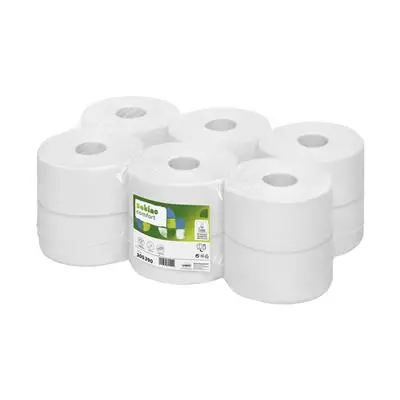 [_WE305390] Wepa Comfort tekercses toalettpapír, fehér, 2 réteg, D18, 150 m, újrahasznosított, 12 tek./karton - KIFUTOTT