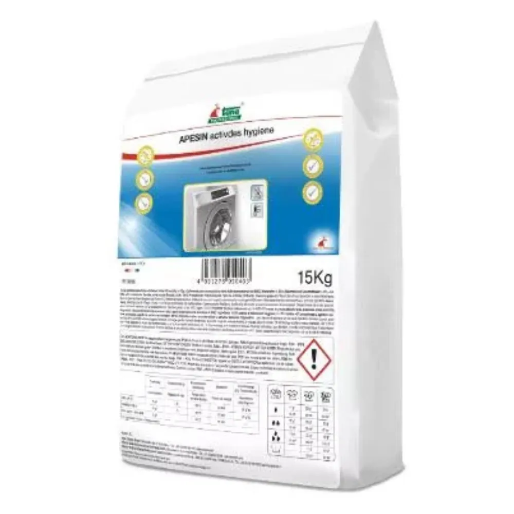 Tana Apesin Activdes Hygiene, 15kg, fertőtlenítő hatású mosópor