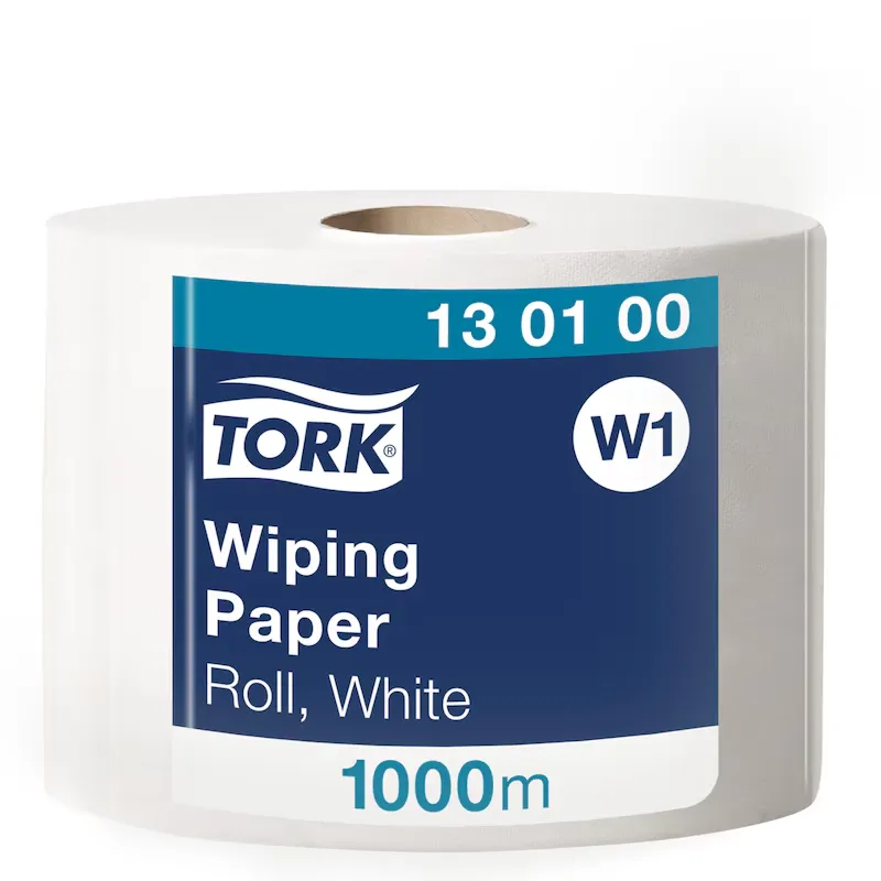 Tork papírtörlők, tekercses, fehér, 1000 méter, 1 réteg, 24,5 × Ø38 cm, W1